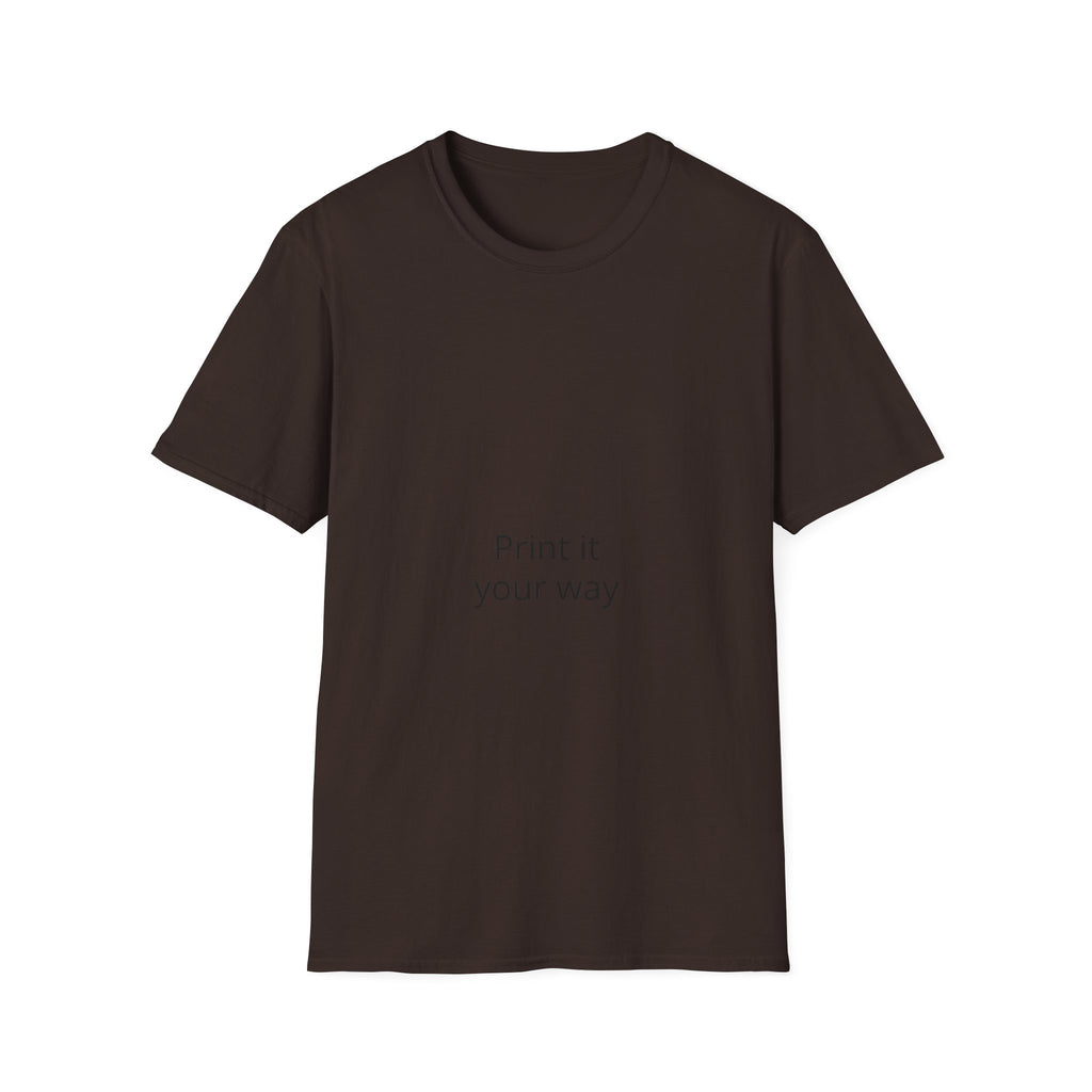 T-Shirt — "Print It Your Way" Minimalist Personalized Tee