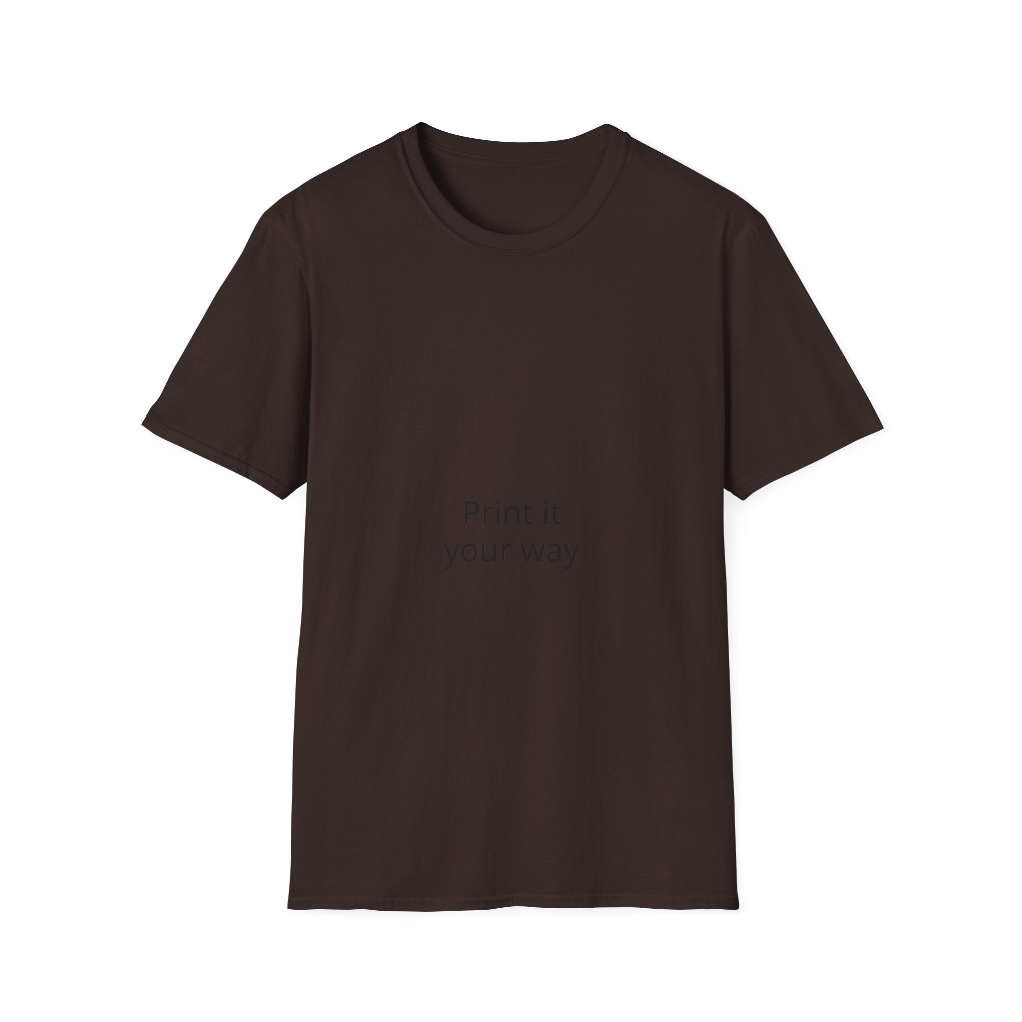 T-Shirt — "Print It Your Way" Minimalist Personalized Tee