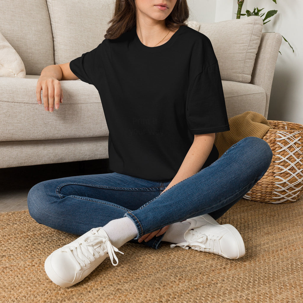T-Shirt — "Print It Your Way" Minimalist Personalized Tee