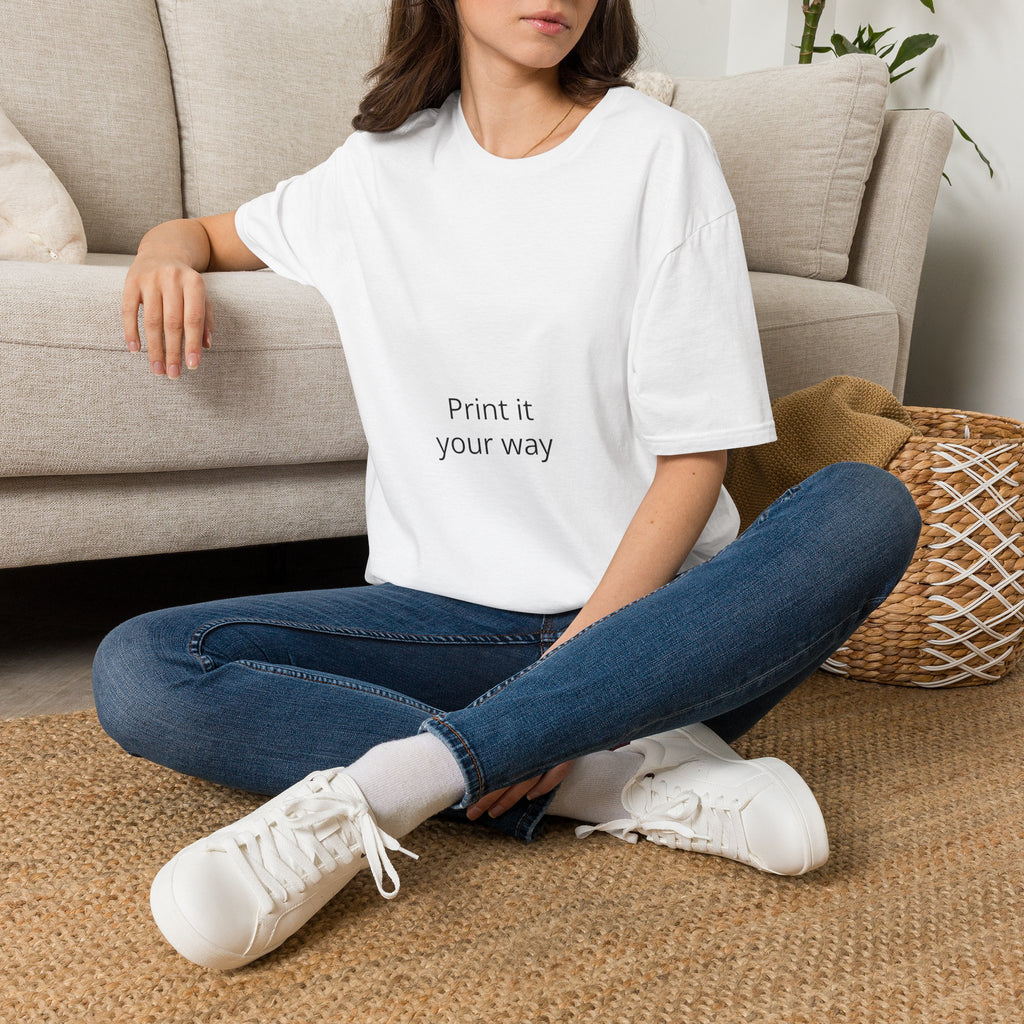 T-Shirt — "Print It Your Way" Minimalist Personalized Tee