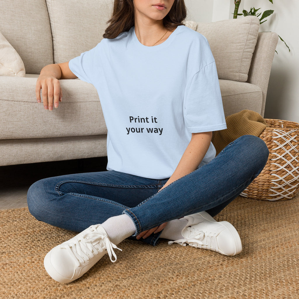 T-Shirt — "Print It Your Way" Minimalist Personalized Tee