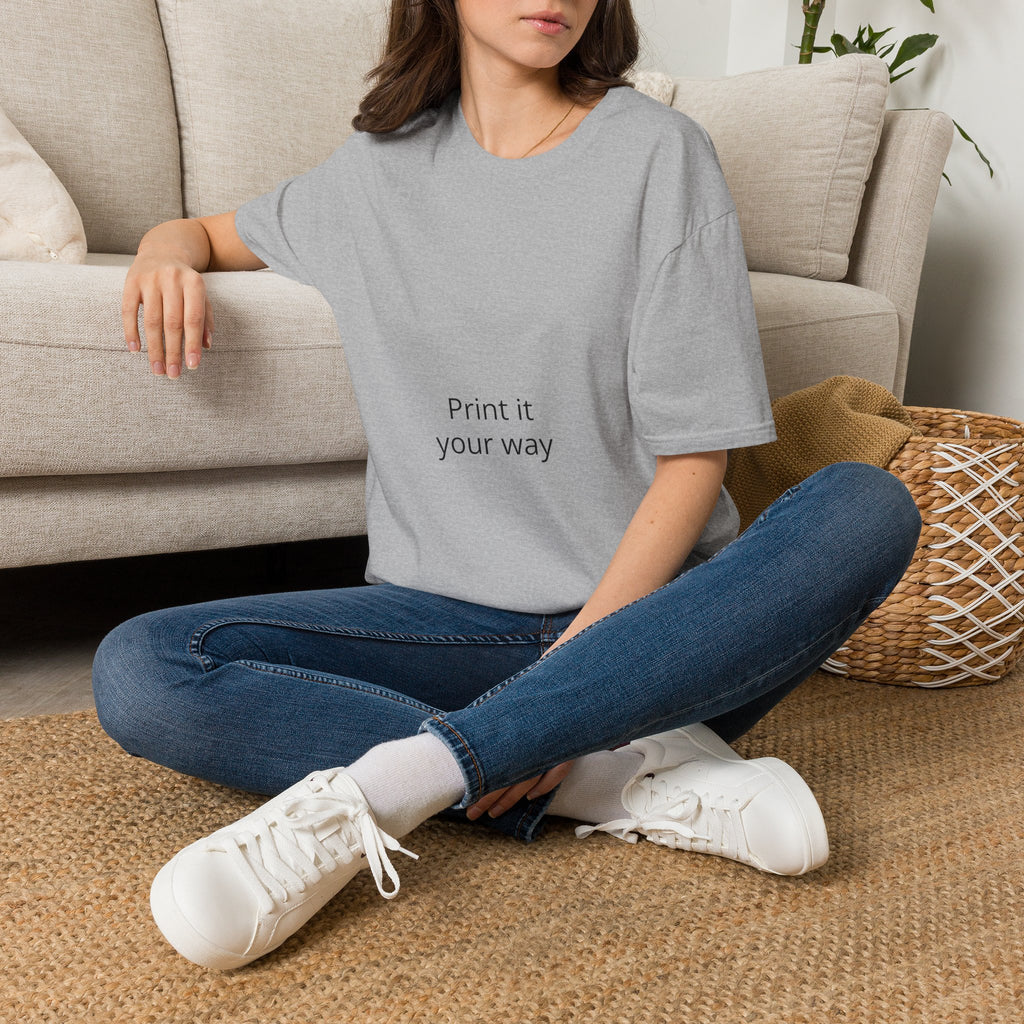 T-Shirt — "Print It Your Way" Minimalist Personalized Tee