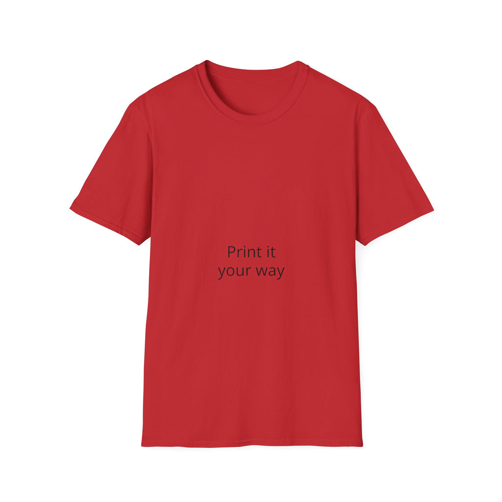 T-Shirt — "Print It Your Way" Minimalist Personalized Tee