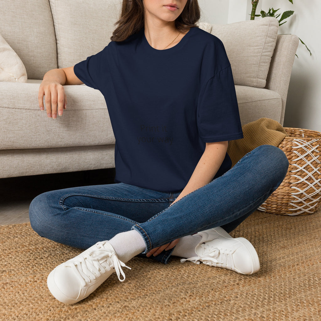 T-Shirt — "Print It Your Way" Minimalist Personalized Tee