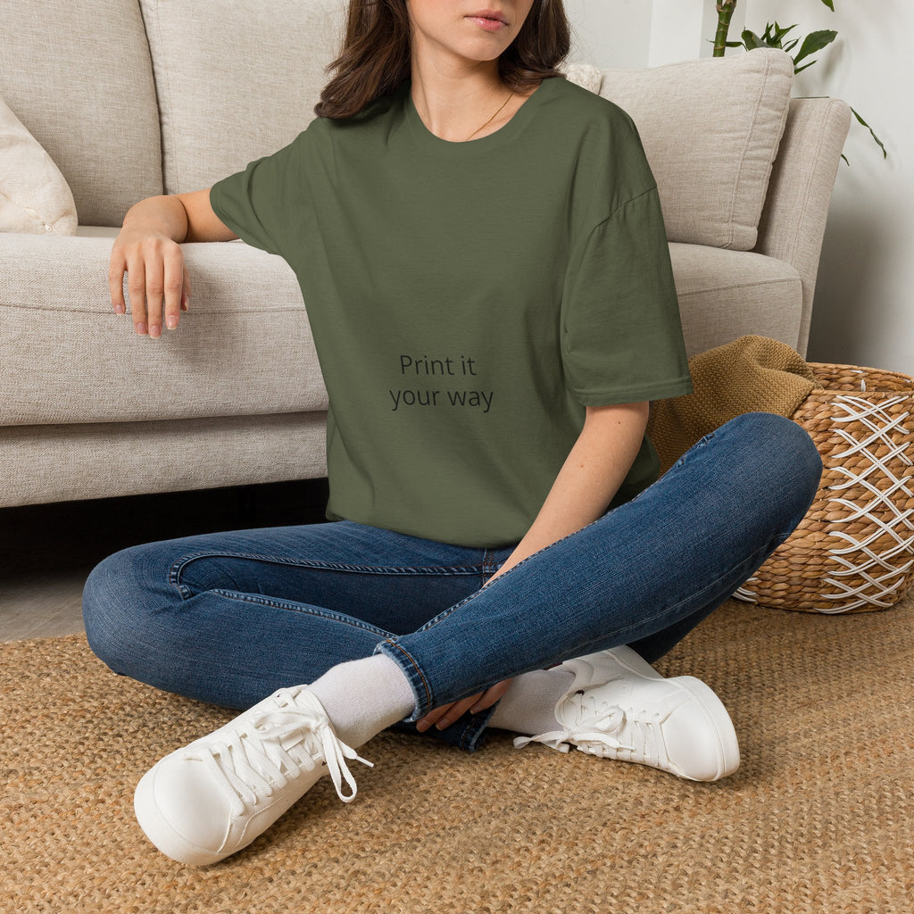 T-Shirt — "Print It Your Way" Minimalist Personalized Tee