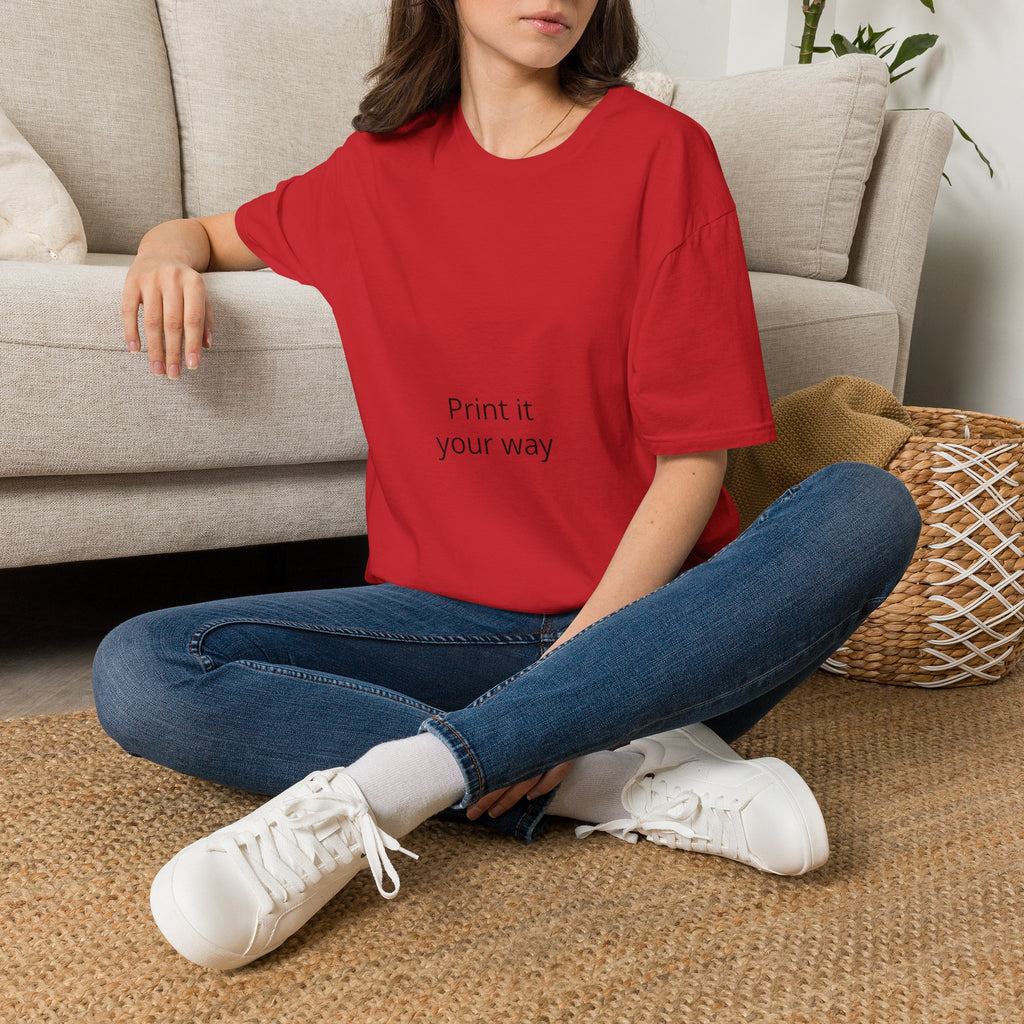 T-Shirt — "Print It Your Way" Minimalist Personalized Tee
