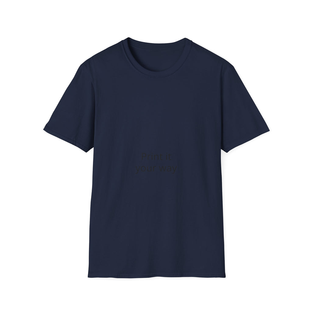 T-Shirt — "Print It Your Way" Minimalist Personalized Tee