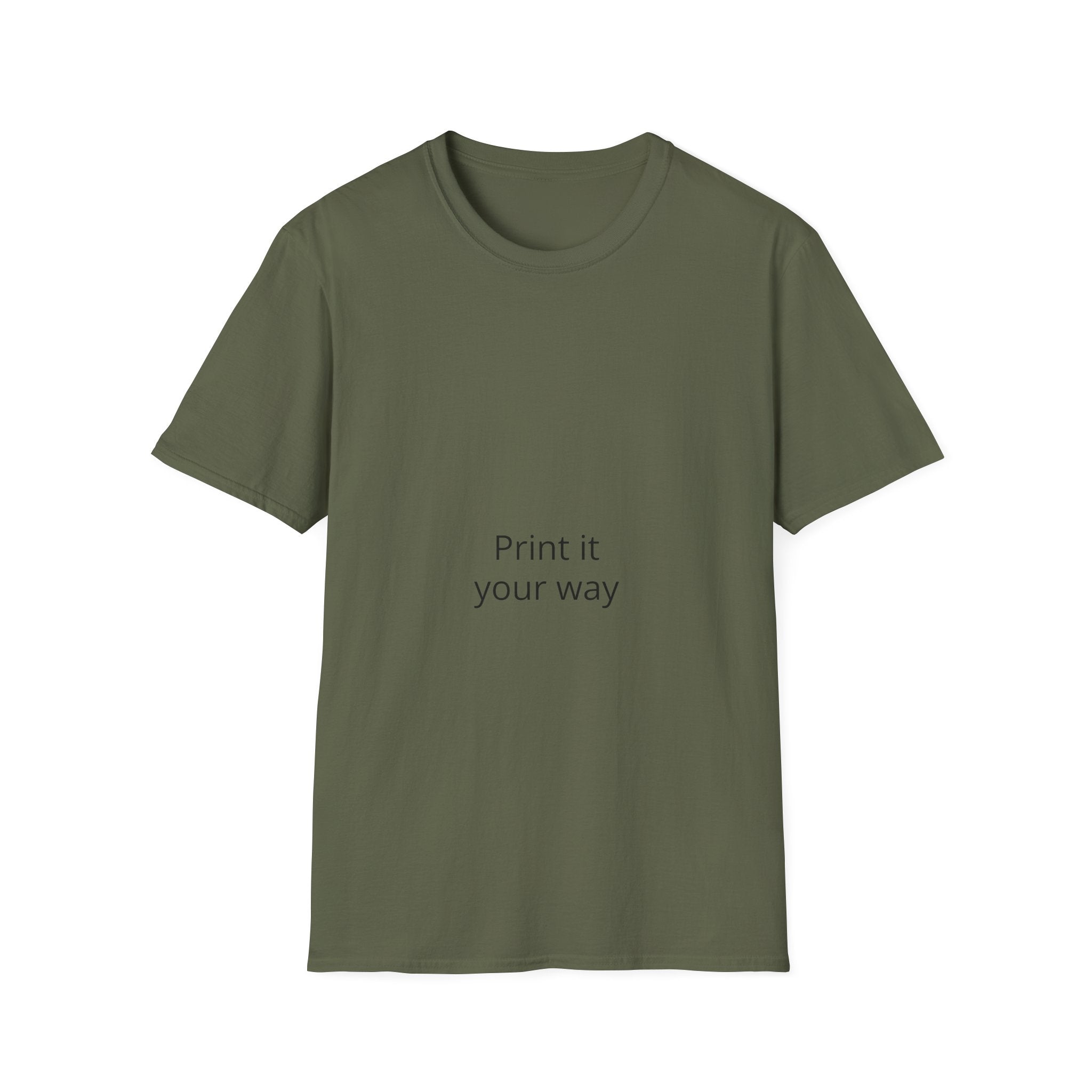 T-Shirt — "Print It Your Way" Minimalist Personalized Tee