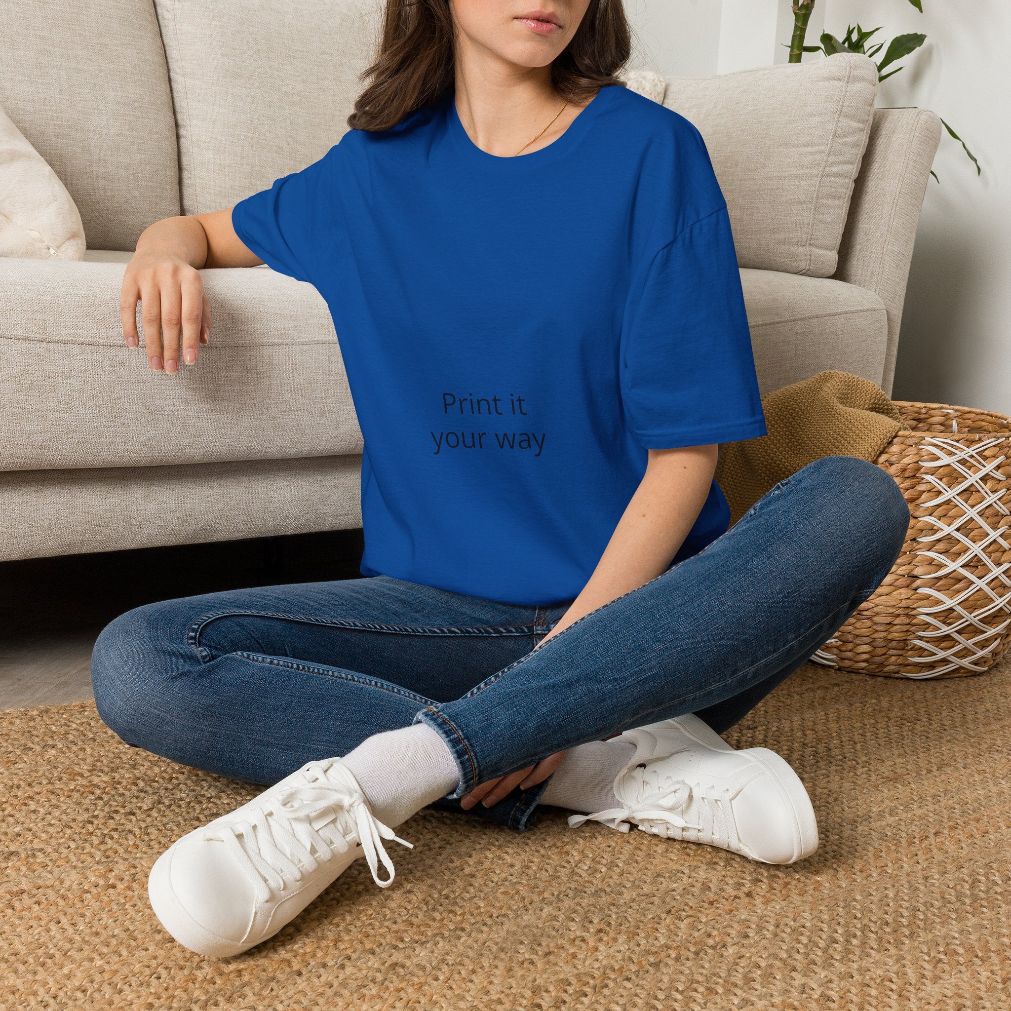 T-Shirt — "Print It Your Way" Minimalist Personalized Tee