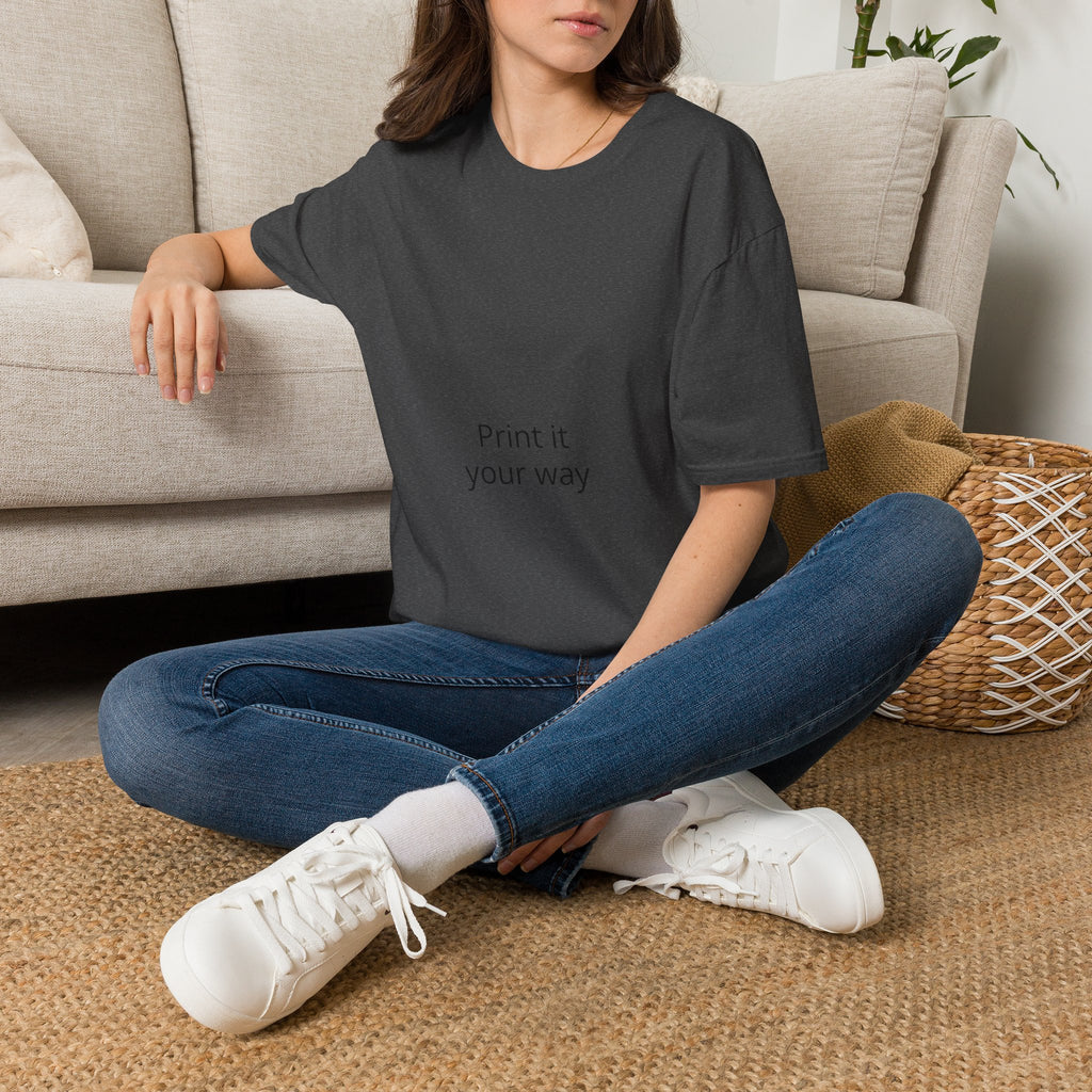 T-Shirt — "Print It Your Way" Minimalist Personalized Tee