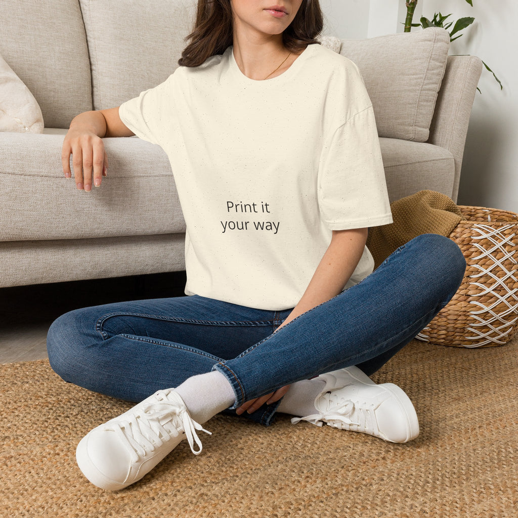 T-Shirt — "Print It Your Way" Minimalist Personalized Tee