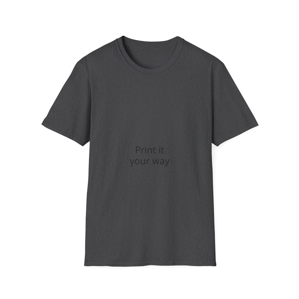 T-Shirt — "Print It Your Way" Minimalist Personalized Tee