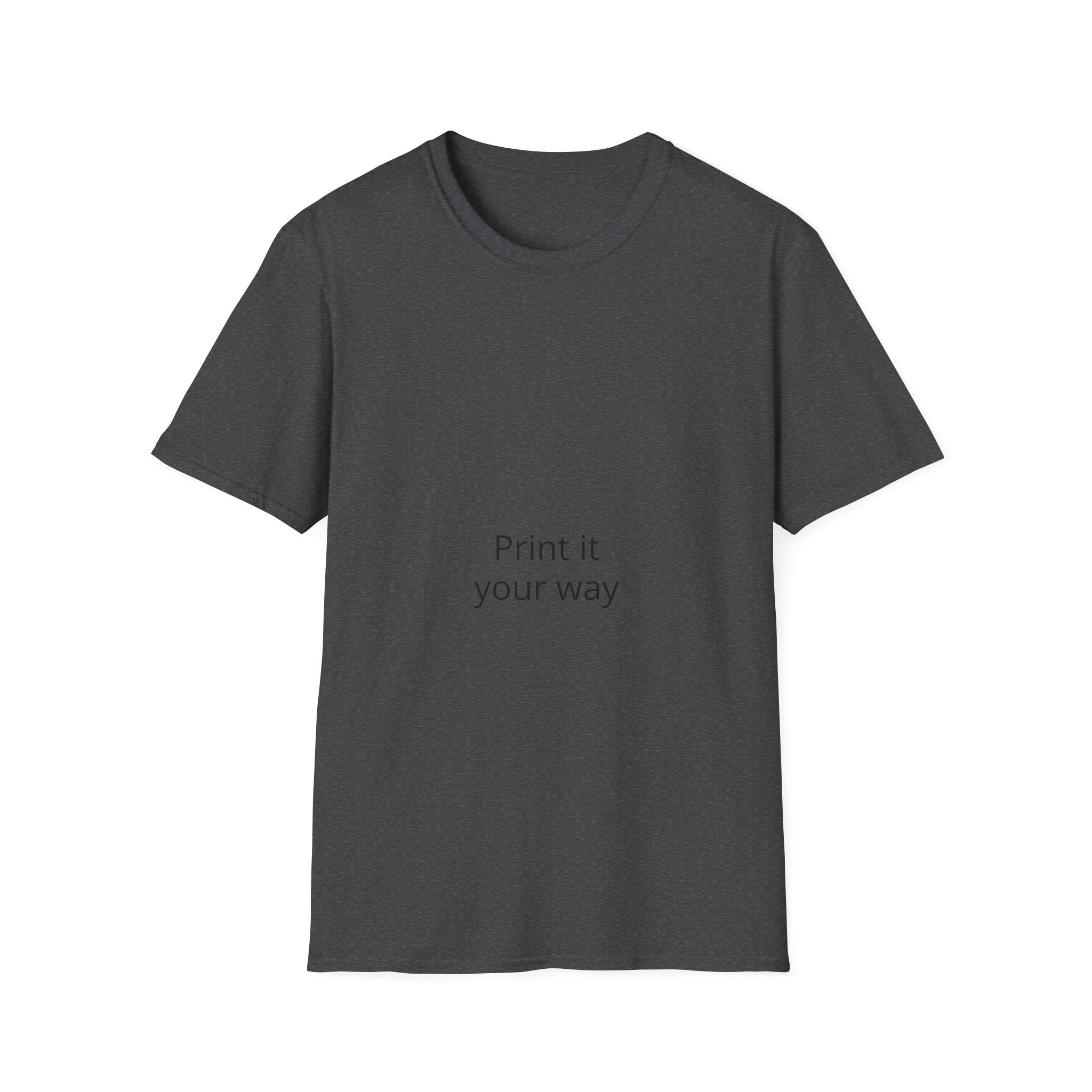 T-Shirt — "Print It Your Way" Minimalist Personalized Tee